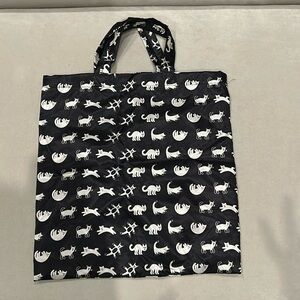 Small Tote Bag Cat Printed